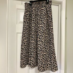 LOFT Cheetah Print Skirt Size XS